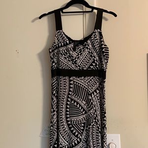 Black and White Maxi-Dress